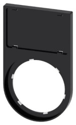 Ramka do etykiet zatrzaskiwanych 17,5x27mm czarna zaokrąglona otwór 22mm SIRIUS ACT 3SU1900-0AS10-0AA0 /10szt./