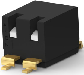 DIP switche, On-Off, 2 pole, straight, 0.025 A/24 VDC, 1-2319764-6