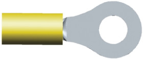Zacisk oczkowy rozmiar przewodu 6mm² Ø , M5 izolowany Żółty TE Connectivity