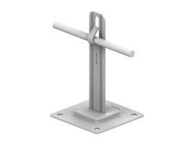 Uchwyt na płytce stalowej H=12cm Z-zagięcie /OG/ AN-11A/OG/-N C192640 AN-KOM