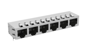 Moduł złącza RJ Żeński Złącze RJ45 Przewlekany Cat5 ERNI, 8P-8C-żyłowe