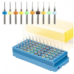 Zestaw mini wierteł precyzyjnych PCB 0,3–1,2 mm – 50 sztuk