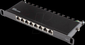 GC-N0124 Patchpanel 10", 8 Port, Cat.6, 0,5 HE