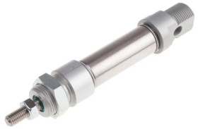 Siłownik dwustronnego działania ISO 6432 Ø 20mm, skok 25mm RS PRO