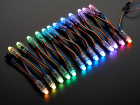 Adafruit 12mm Diffused Thin Digital RGB LED Pixels (Strand of 25)