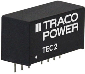 DC converter, 18-36 VDC, 2 W, 1 output, 5 VDC, 83 % efficiency, TEC 2-2411