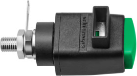 Quick pressure clamp, green, 300 V, 16 A, solder connection/cable lug, nickel-plated, SDK 5230 / GN