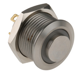 Nasadka przełącznika Chwilowy SPST średnica wycięcia 16mm, montaż panelowy RS PRO