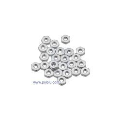 Pololu 1068 - Machine Hex Nut: 4-40 (25-pack)