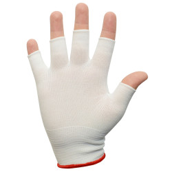 Integrity&#xAE; 600-0660 Nylon Glove Liner - Half Finger - 20 Pairs