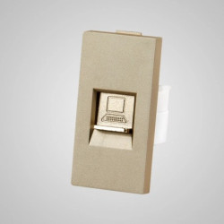 TouchMe Moduł 1/2 gniazdo komputerowe RJ45 złote TM903G