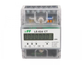 Licznik energii elektrycznej 3-fazowy 5A 230/400V do współpracy z przekładnikiem (programowalny) 20-6000/5A LCD LE-02D-CT