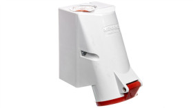 Gniazdo Naścienne 2-Częściowe 32A 5P 6H 400V Ip44 Zaciski Bezśrubowe Men422