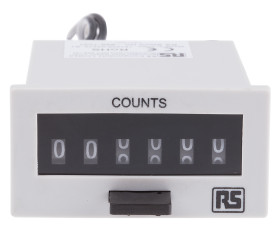 Licznik impulsów 12 V DC Resetowanie Ręczne RS PRO Cyfrowe 6-cyfrowy Licznik impulsów