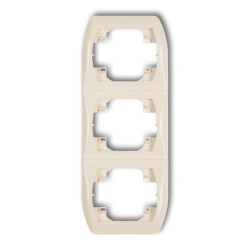 TREND Ramka pionowa potrójna beżowy 1RV-3