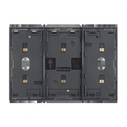 LIVING NOW MY HOME ramka stykowa 3mod. czarny KG8103