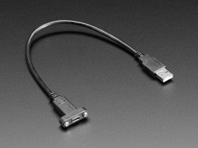 Panel Mount Cable USB C to Type A - 30cm