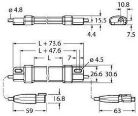 Oświetlenie LED Turck WLS15CWW0360DSQS biały (D x S) 360 mm x 30.6 mm 1 szt.