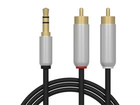 Przyłącze Jack 3.5mm -2xRCA 5m METAL