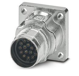 Złącze wielostykowe przemysłowe 17-pinowe M17 Montaż przedni Gniazdo Phoenix Contact