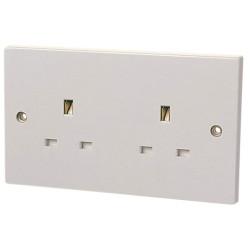 Dencon 4408NB Unswitched Socket 2-Gang 13A
