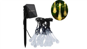 Girlanda Solarna Wisząca 20X Łezki Lampa Ogrodowa Led Sople 3000K Ciepła Barwa