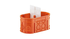 Puszka Podtynkowa Podwójna 60Mm Pomarańczowa M2x60f Multiwall 33160008