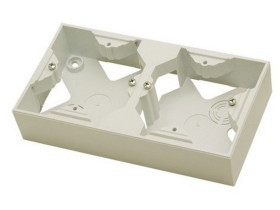 ARIA Puszka instalacyjna 2 podwójna ecru PNP-2U/27 OSPEL