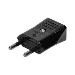 Wtyczka sieciowa (ZN-11) płaska czarna 2,5A 250V / ORNO OR-AE-1374/B