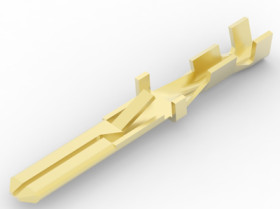 Faston plug, 2.8 x 0.79 mm, L 22.5 mm, uninsulated, straight, 0.2 to 0.5 mm², AWG 24 to 20, 963961-2