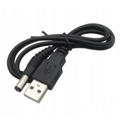 Przewód zasilający USB - DC 5,5x2,1mm 80cm