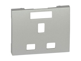SISTENA LIFE Plakietka gniazda angielskiego metalic 771396 LEGRAND