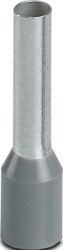 Insulated wire end ferrule, 4.0 mm², 17 mm/10 mm long, DIN 46228-4, UL 486F-E, gray, 1200308