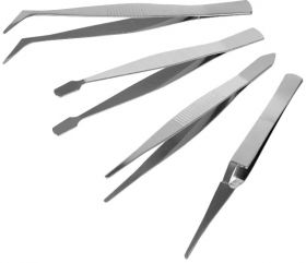 Zestaw pęset precyzyjnych 4szt KINZO