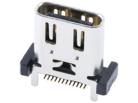 Złącze USB Type C Montaż powierzchniowy Żeński USB 3.2 ,1-portowe