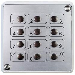 Kaiser Nienhaus 100620 Surface-mount Steel Keypad, Anti-Vandal, Stainless