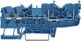 2-wire/2-pin basic terminal, push-in connection, 0.25-4.0 mm², 1 pole, blue, 2222-1404/999-953