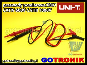Przewody pomiarowe do mierników XS01 CATIV 600V CATIII 1000V UNI-T