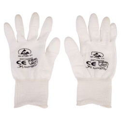 Antistat 109-0014-P ESD PU Tip Nylon White Printed Glove - XL