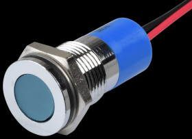 Q14F3CXXB220E Indicator LED, 220 V AC, 14 mm, wired, blue/BrC