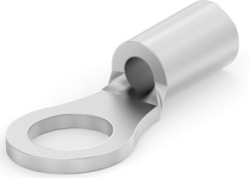 Uninsulated ring cable lug, 0.12-0.4 mm², AWG 26 to 22, 2.36 mm, M2, metal, 31425