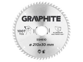 Tarcza do pilarki widiowa 210 x 30 mm 100 zębów do aluminium 55H610 TOPEX