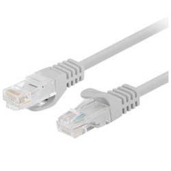 Patchcord UTP kat.6 kabel sieciowy LAN 2x RJ45 linka szary 7,5m Lanberg