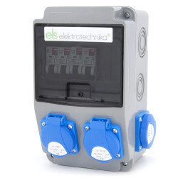 Rozdzielnica budowlana, ogrodowa 4*GS 230V + zabezpieczenia, 6NO44C00
