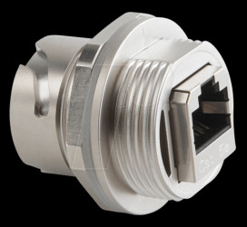 17-101754 RJ45 inline coupler, socket, die-cast zinc