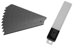 Cutter blade, for cutter knife, BW 18 mm, L 110 mm, 5-518