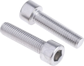 Śruba imbusowa M10 długość 40mm Nakrętka, gniazdo sześciokątne Stal nierdzewna RS PRO