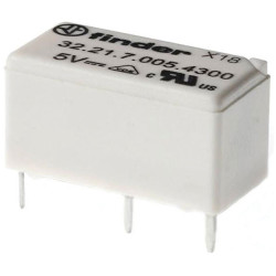 Finder 55.12.9.024.0000 Relay 24V DC 10A 2 change-overs AgNi contacts