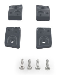 Wall bracket, PPE/PS, graphite gray, for Bocard series, 20007100