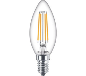 Żarówka LEDCorePro 6.5W zamiennik 60W 806lm 4000K LEDCandleND6.5-60W B35 E14840CLG Szkło przezroczyste 2 lata gwar